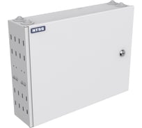 Кросс оптический настенный NTSS, укомплектованный, 24 порта ST/UPC, 62.5/125 мкм (планки, сплайс-кассета, пигтейлы, КДЗС, адаптеры) серый RAL 7035 NTSS-WFOB-24-ST/U-62.5-SP1.5G5AY