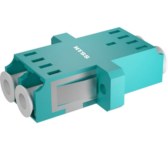 Адаптер оптический NTSS PREMIUM дуплекс LC OM3 AQUA NTSS.2LC/U-PM-OM3-S-AQ 1