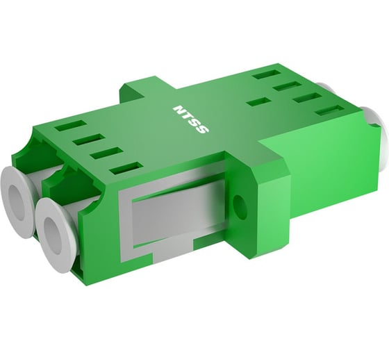 Адаптер оптический NTSS PREMIUM дуплекс LC/АРС SM GREEN NTSS.2LC/A-PM-SM-S-GN 1