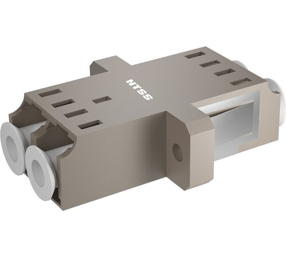 Адаптер оптический дуплекс NTSS LC mm (слоновая кость) NTSS.2LC/PC/MM-S 1