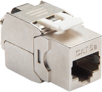 Модуль Keystone DATAREX кат.5e, STP, 1xRJ45, T568A/B, без инструмента, белый DR-510320