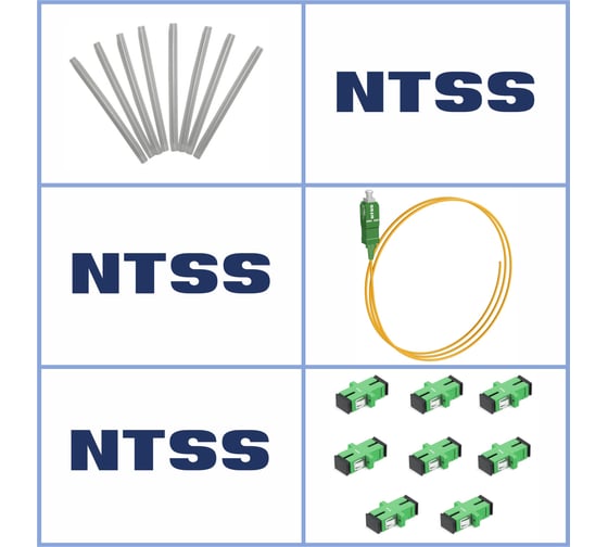 Кросс оптический настенный NTSS Микро, укомплектованный, 8 портов SC/APC, 9/125 мкм (сплошная панель, ложемент, пигтейлы, КДЗС, адаптеры) серый RAL 7035 NTSS-WFOBМк-8-SC/A-9-SP1.5G0AY