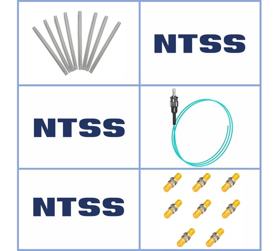 Кросс оптический настенный NTSS Микро, укомплектованный, 4 порта ST/UPC, 50/125 мкм ОМ3 (сплошная панель, ложемент, пигтейлы, КДЗС, адаптеры) серый RAL 7035 NTSS-WFOBМк-4-ST/U-503-SP1.5G0AY