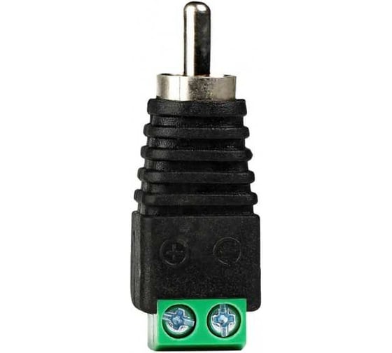 Наконечник Smartbuy 1 RCA (M), штекер с клеммной колодкой на винтах (2 штуки) A204