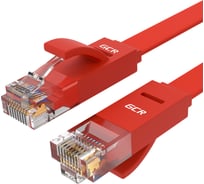 Патч-корд RJ45 GCR PROF 0.15m, UTP медь категории 6, красный, 30 AWG, 10 Гбит/с, T568B VIVLNIC624-0.15m