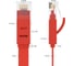 Патч-корд RJ45 GCR PROF 0.15m, UTP медь категории 6, красный, 30 AWG, 10 Гбит/с, T568B VIVLNIC624-0.15m 4