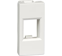 Лицевая плата Systeme Electric W45 1мод 1xKeystone RAL9003 RIN-145-B