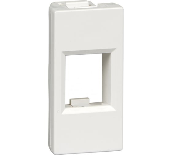 Лицевая плата Systeme Electric W45 1мод 1xKeystone RAL9003 RIN-145-B 1