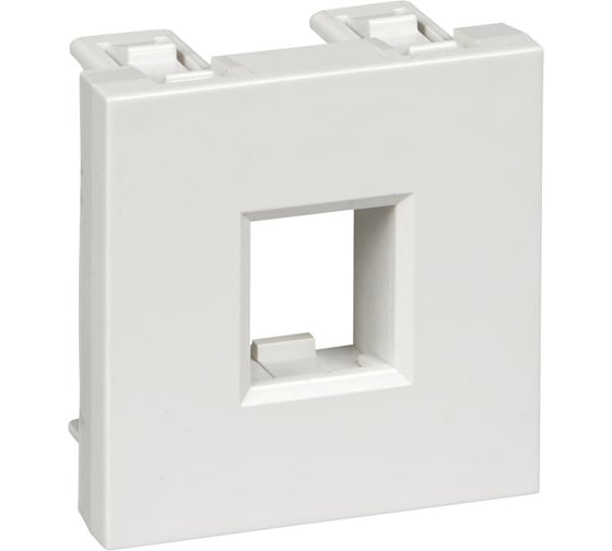 Лицевая плата Systeme Electric W45 2мод 1xKeystone RAL9003 RIN-144-B 1