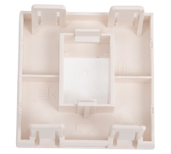 Лицевая плата Systeme Electric W45 2мод 1xKeystone RAL9010 RIN-144-BE