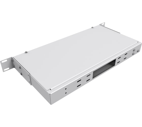 Кросс оптический NTSS 19'' частично укомплектованный 1U, 32 порта FC/ST (сплошная панель, сплайс-кассета-1шт) серый RAL 7035 NTSS-RFOB-1U-32-FC/ST-S0000