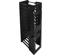 Вертикальный органайзер TWT для регулируемых стоек 98x190мм черный RACK-VORG/S