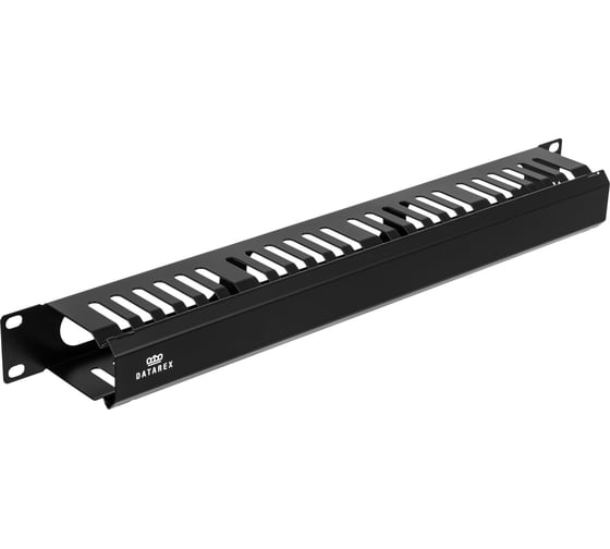 Организатор металлический DATAREX с гребенкой и крышкой, черный DR-441201