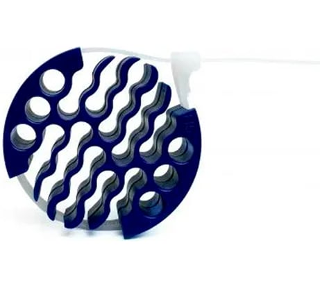 Кабельная гребенка Filum 30 отверстий, Cat 6, со съемной/многоразовой кабельной стяжкой, синий, кабельный организатор FL-CM-6-30-BL