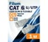 Кабель патч-корд U/UTP 6 кат. 1м FL-U6-C-LSZH-SLIM-1.0M 28AWG(7x0.127 мм), чистая медь, LSZH, Slim flexible, серый Filum 00-01114960 2