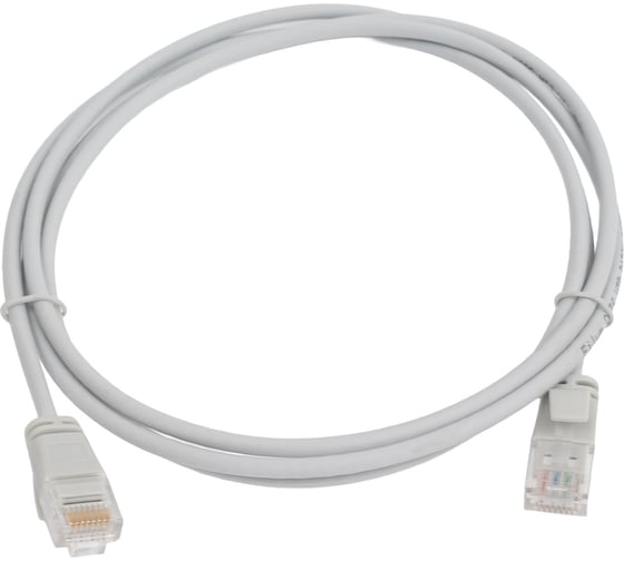 Патч-корд Filum U/UTP, кат.6, 28AWG(7x0,127 мм), чистая медь, LSZH, Slim and flexible, серый, 5 м FL-U6-C-LSZH-SLIM-1.5M