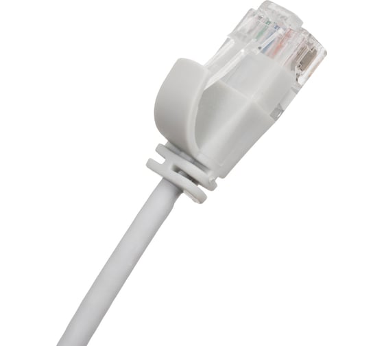Патч-корд Filum U/UTP, кат.6, 28AWG(7x0,127 мм), чистая медь, LSZH, Slim and flexible, серый, 5 м FL-U6-C-LSZH-SLIM-1.5M