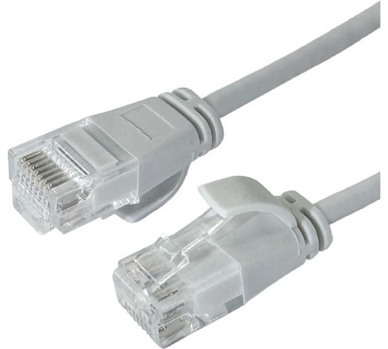 Кабель патч-корд U/UTP 6 кат. 0.5м FL-U6-C-LSZH-SLIM-0.5M 28AWG(7x0.127 мм), чистая медь, LSZH, Slim flexible, серый Filum 00-01114959