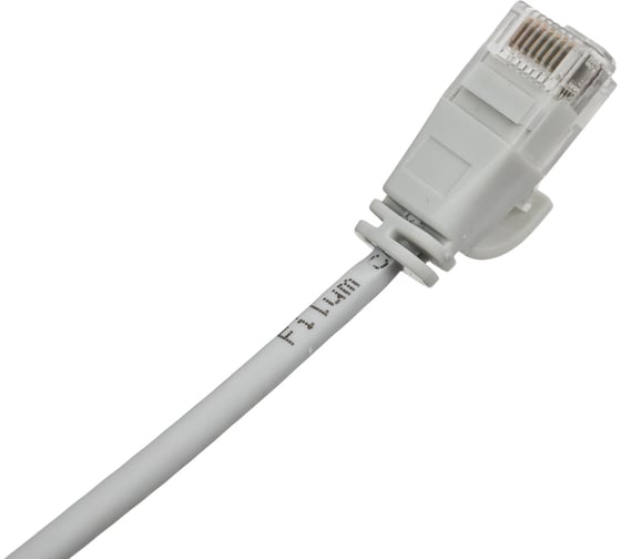 Патч-корд Filum U/UTP, кат.6, 28AWG(7x0,127 мм), чистая медь, LSZH, Slim and flexible, серый, 2 м FL-U6-C-LSZH-SLIM-2.0M