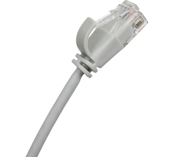 Патч-корд Filum U/UTP, кат.6, 28AWG(7x0,127 мм), чистая медь, LSZH, Slim and flexible, серый, 2 м FL-U6-C-LSZH-SLIM-2.0M
