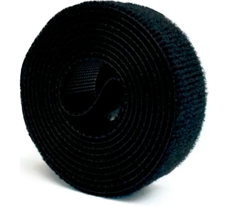 Рулон липучки Filum ширина 15 мм, длина 5 м, цвет черный, кабельный организатор FL-CTR-15-5-BK