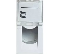 Панель лицевая Filum под 1 модуль Keystone, 45x22,5 мм (mosaic), белая FL-FP77