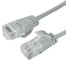 Кабель патч-корд U/UTP 6 кат. 0.3м FL-U6-C-LSZH-SLIM-0.3M 28AWG(7x0.127 мм), чистая медь, LSZH, Slim flexible, серый Filum 00-01114958 1