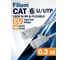 Кабель патч-корд U/UTP 6 кат. 0.3м FL-U6-C-LSZH-SLIM-0.3M 28AWG(7x0.127 мм), чистая медь, LSZH, Slim flexible, серый Filum 00-01114958 3
