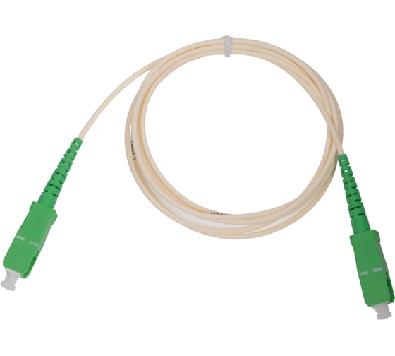 Патч-корд оптический KSC LIGHT PON SC/APC-SC/APC SM G.657A1 (9/125) Simplex 2.0 мм LSZH - 1,5 м KSC-PO-SM7A1-SX2-SCA-SCA-1.5