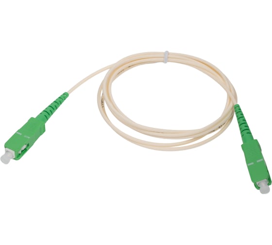 Патч-корд оптический KSC LIGHT PON SC/APC-SC/APC SM G.657A1 (9/125) Simplex 2.0 мм LSZH - 1,5 м KSC-PO-SM7A1-SX2-SCA-SCA-1.5