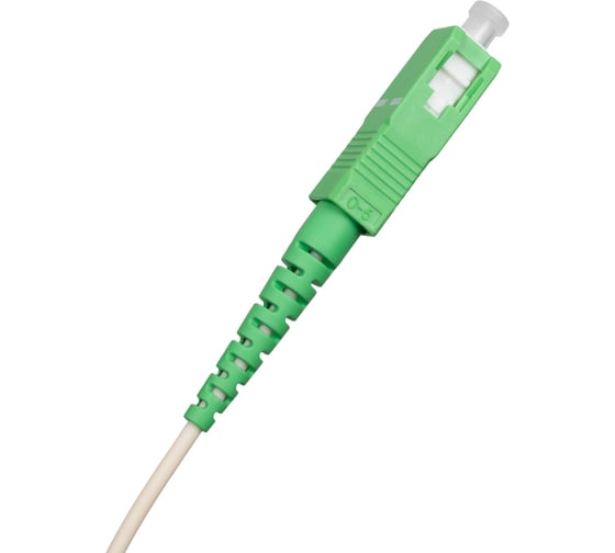 Патч-корд оптический KSC LIGHT PON SC/APC-SC/APC SM G.657A1 (9/125) Simplex 2.0 мм LSZH - 1,5 м KSC-PO-SM7A1-SX2-SCA-SCA-1.5