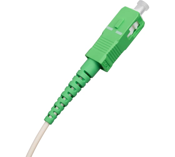 Патч-корд оптический KSC LIGHT PON SC/APC-SC/APC SM G.657A1 (9/125) Simplex 2.0 мм LSZH - 1,5 м KSC-PO-SM7A1-SX2-SCA-SCA-1.5