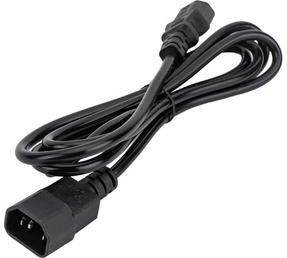 Кабель питания 5bites IEC-320-C13 UPS - IEC-320-C14 220V сечение 3x0.75мм2, 1.8м PC107-18A