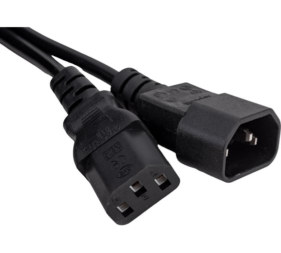 Кабель питания 5bites IEC-320-C13 UPS - IEC-320-C14 220V сечение 3x0.75мм2, 1.8м PC107-18A