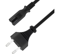 Кабель питания 5bites IEC-320-C7 - CEE 7/16 восьмерка 220V сечение 2x0.50мм2 VDE 1м PC305-10A