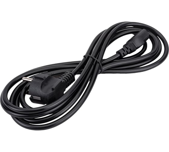 Кабель питания 5bites евровилка Shuko-компьютер IEC-320-C13 220V сечение 3x0.75мм2 3м PC207-30A