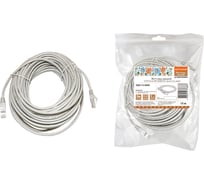 Патч-корд TDM народный U/UTP Cat 5e 4PR 24AWG PVC, литой 15 м, серый SQ0115-0009