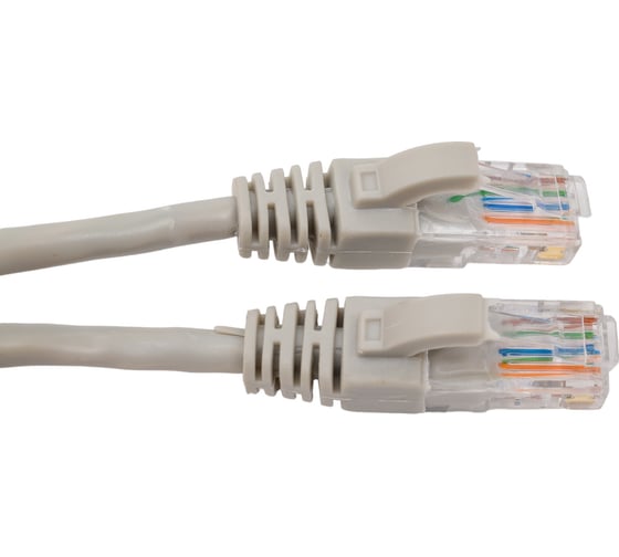 Патч-корд TDM ELECTRIC народный U/UTP Cat 5e 4PR 24AWG PVC, литой 15 м, серый SQ0115-0009