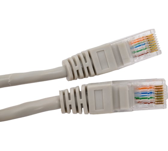 Патч-корд TDM ELECTRIC народный U/UTP Cat 5e 4PR 24AWG PVC, литой 15 м, серый SQ0115-0009