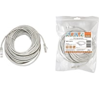 Патч-корд TDM народный U/UTP Cat 5e 4PR 24AWG PVC, литой 20 м, серый SQ0115-0010