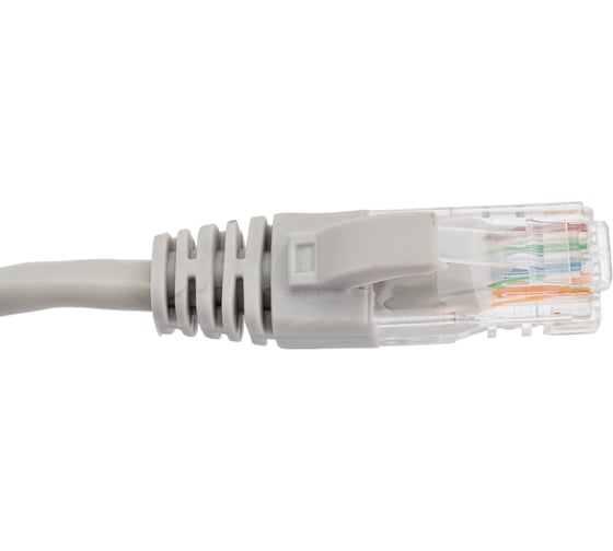 Патч-корд TDM народный U/UTP Cat 5e 4PR 24AWG PVC, литой 3 м, серый SQ0115-0005