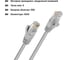 Патч-корд народный интернет кабель U/UTP Cat 5e 4PR 24AWG PVC, литой 3 м, серый TDM ELECTRIC SQ0115-0005 3
