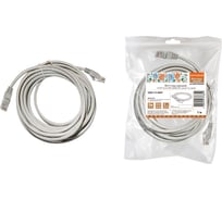 Патч-корд TDM народный U/UTP Cat 5e 4PR 24AWG PVC, литой 7 м, серый SQ0115-0007