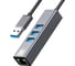 Кабель-адаптер 5Bites USB3.0 / 3хUSB3.0 / RJ45 1G / AL / GREY UA3-45-11BK 1