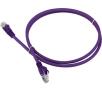 Патч-корд LANMASTER RJ45-RJ45, 4 пары, UTP, категория 5е, 10 м, фиолетовый, LSZH LAN-PC45/U5E-10-VI