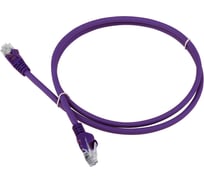 Патч-корд LANMASTER RJ45-RJ45, 4 пары, UTP, категория 5е, 15 м, фиолетовый, LSZH LAN-PC45/U5E-15-VI