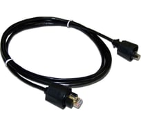 Индустриальный патч-корд LANMASTER RJ45-RJ45, 4 пары, FTP, категория 6, 1 м, черный LAN6-S45-45-1.0-WP