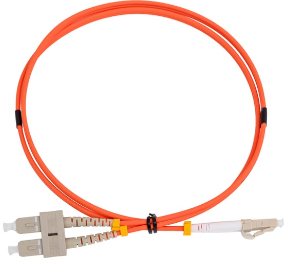 Оптический патч-корд LANMASTER LSZH, дуплексный, LC/PC-SC/PC, MM 50/125, 1.0 м LAN-2LC-2SC/OM2-1.0 1