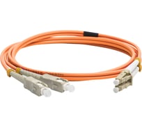 Оптический патч-корд LANMASTER LSZH, дуплексный, LC/PC-SC/PC, MM 50/125, 5.0 м LAN-2LC-2SC/OM2-5.0