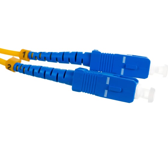 Оптический патч-корд LANMASTER LSZH, дуплексный, LC/UPC-SC/UPC, SM, 5.0 м LAN-2LC-2SC/SU-5.0